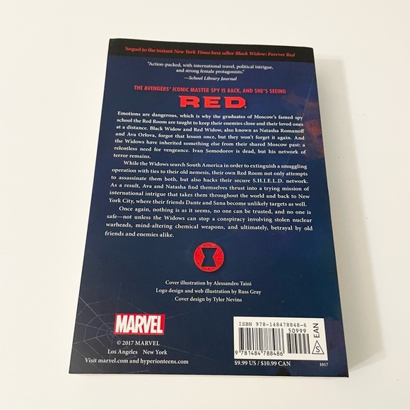 Black Widow Red Vengeance Novel Margaret Stohl Book - Picture 2 of 16